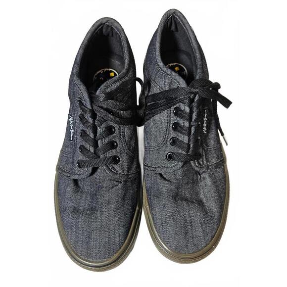 Maui and Sons Men's Gray/Black Canvas Surf Sneaker Shoes Size 9.5 - Picture 2 of 6